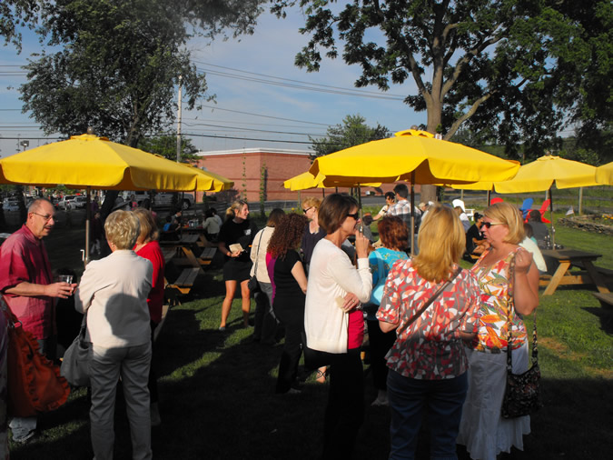 At Penning's Farm Market's Outdoor Beer Garden for the Kick-Off Party of The Warwick Valley Tourism Initiative